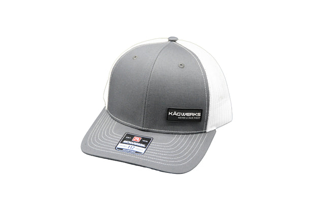 Kagwerks Never a Fair Fight Hat Grey on White